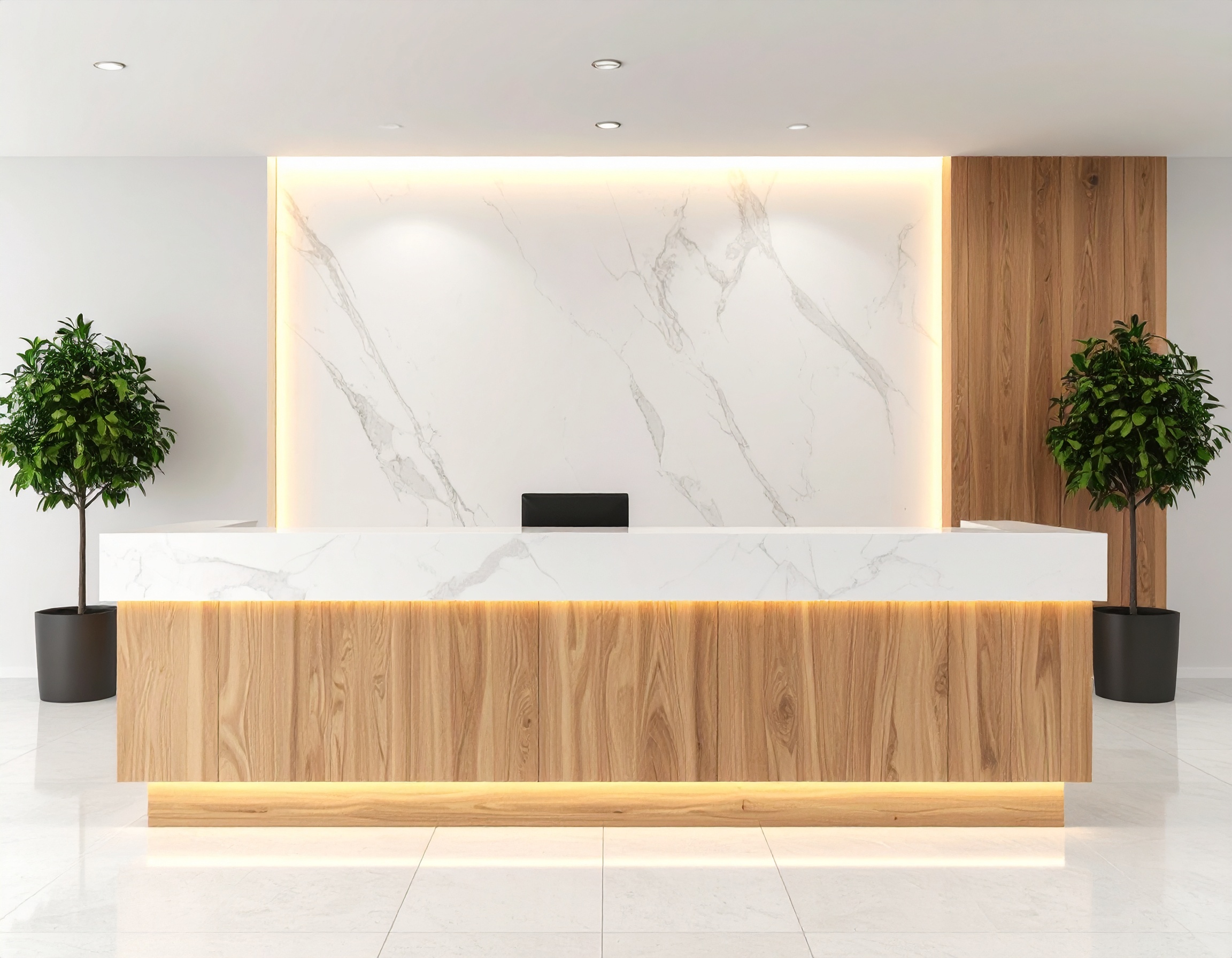 showroom tezgah tasarımı.