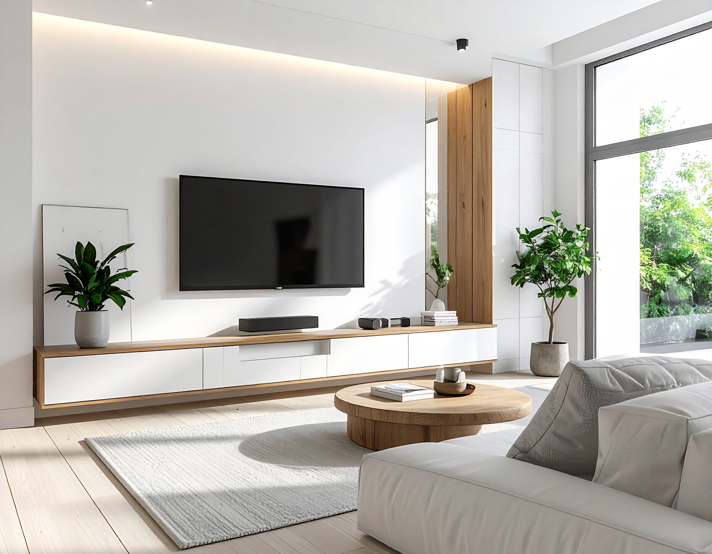 duvara monte tv ünitesi