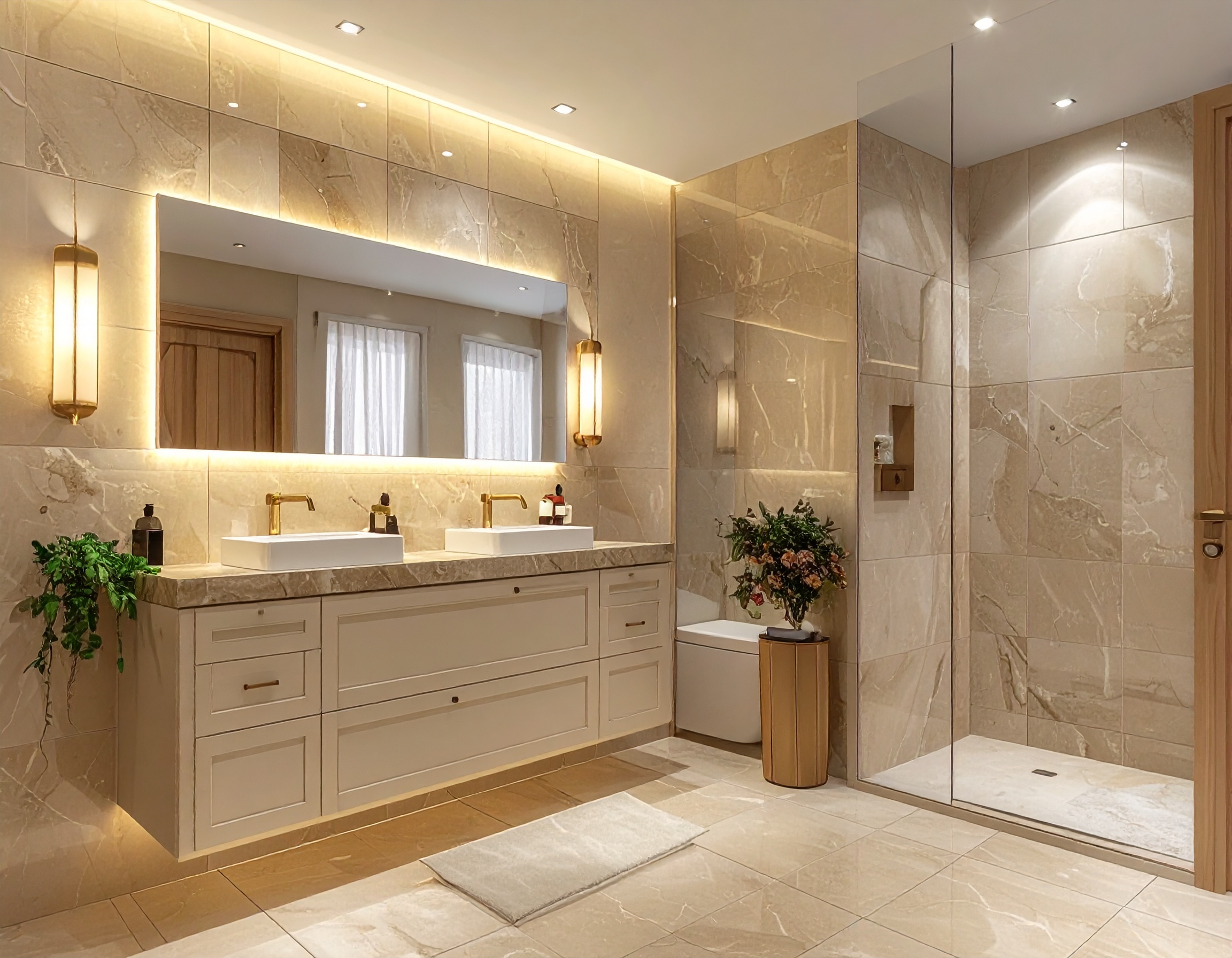 banyo fayans üstü dolap